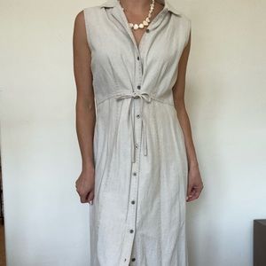 Vintage Linen gray Dress